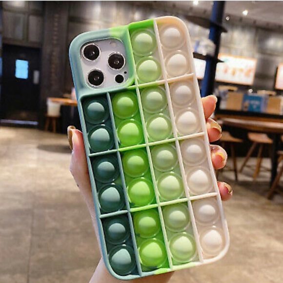 NEW Push Pop Bubble Fidget Toys Silicone case - Picture 2 of 4